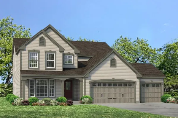 Carver 3-Car front elevation by Fischer & Frichtel