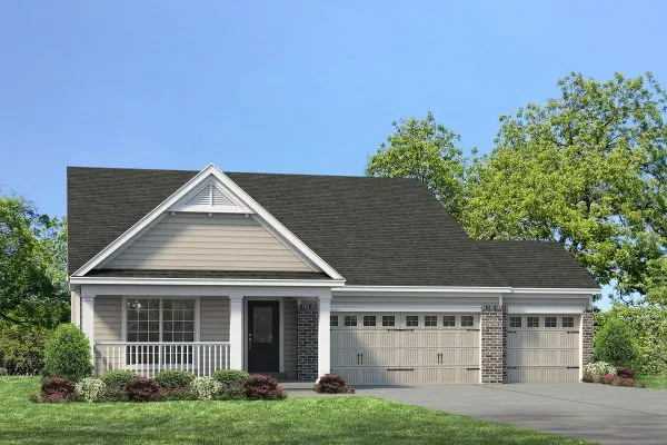 Parker 3-Car front elevation by Fischer & Frichtel
